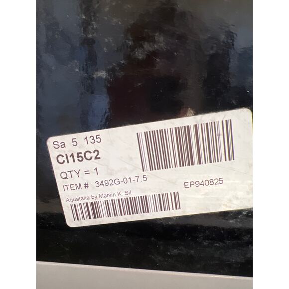 Aquatalia by Marvin K. Black Suede Weatherproof Tall Boots w/box Size 7.5 - Picture 12 of 15